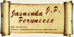 Jasminka Peruničić vizit kartica